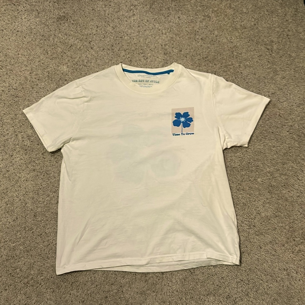 Denim & Flower graphic T